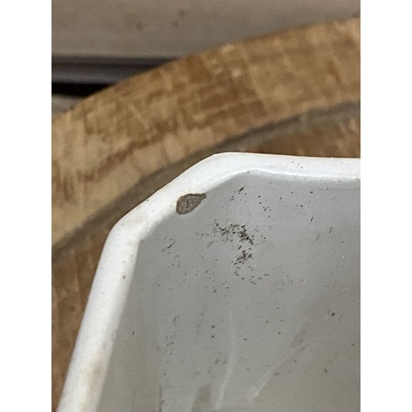 Ditmar Urbach Floral White Porcelain Salt Box Czechoslovakia Wood Lid - Picture 5 of 12